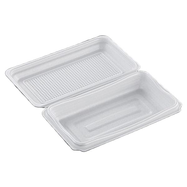 【屋号必須】弁当容器 街折 K23-13(L) 270×226×33mm 外嵌合蓋 1ケース450枚入 016360 中央化学