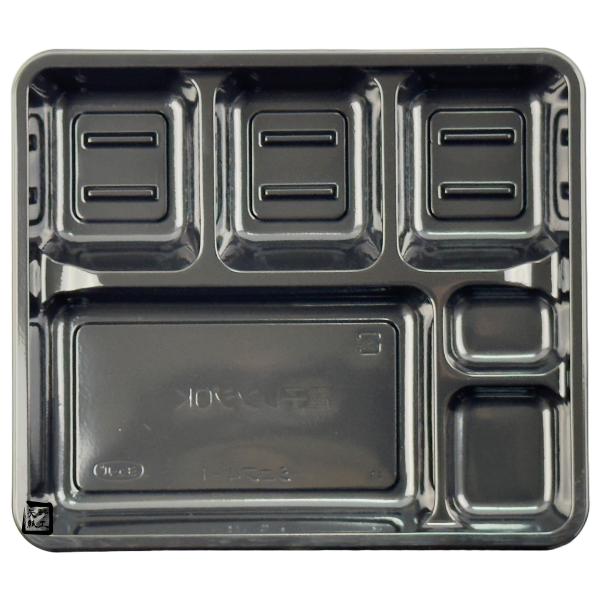 【屋号至要たる】弁当入れもの 料理人 4-1 黒 本体(R) 234×204×25粍 1入れもの600枚入 CP560612 エフピコチューパ