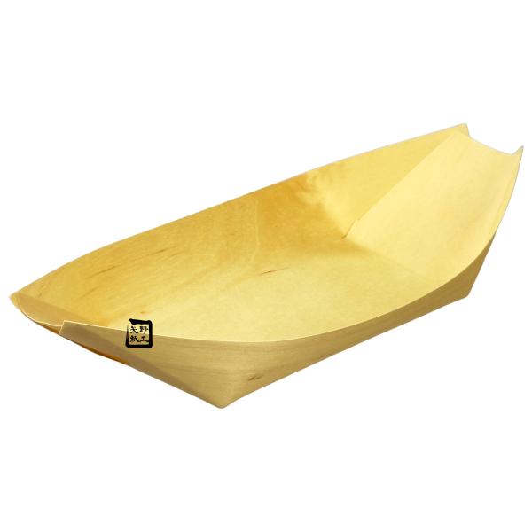 【屋号必須】経木舟皿 8号 約220×105×42mm 1ケース1000枚入 スマイル 業務用 たこ焼き テイクアウト 惣菜