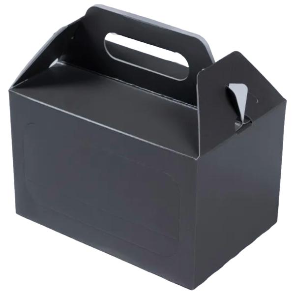 【屋号必須】ビール箱 350ml缶用手提6本箱 グレー 1セット50枚入 198×132×124mm 0009-110-60和気 ハンディタイプ