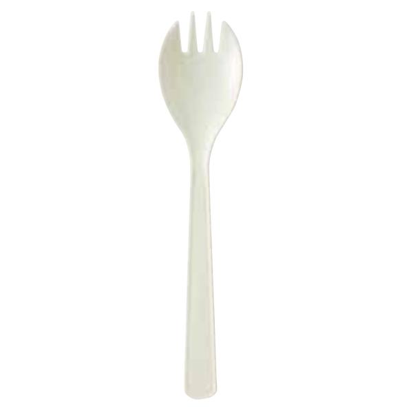 【屋号必須】プラスチック先割れスプーン 16cm ポリ完封タイプ 1ケース3000本入り Y-144 やなぎプロダクツ 業務用 カトラリー