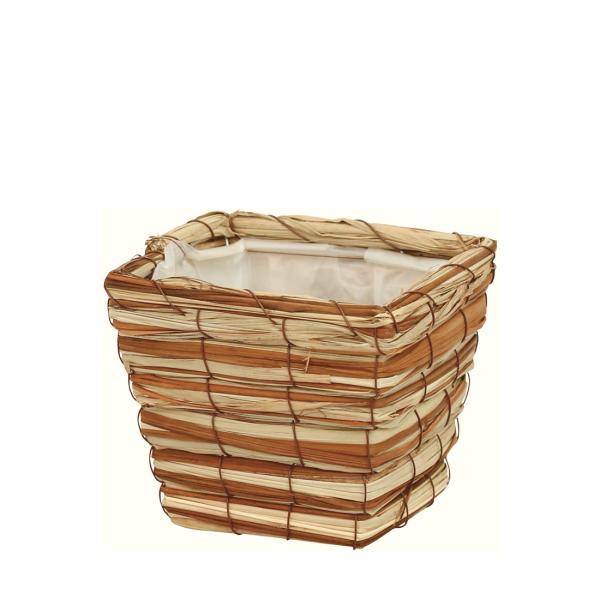 山草バスケット D3.5 ミックス 140×140×110mm 1ケース100個入 6011-04 カレント フラワー 花用 花篭 籠 角型|包材の蔵 店