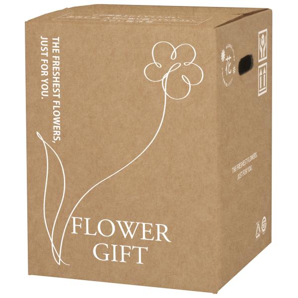 紙箱 デリバリーBOX M 台座付 100cmサイズ 300×300×400mm 1ケース25枚入 7601-03 カレント フラワー 花用 持ち帰り ダンボール