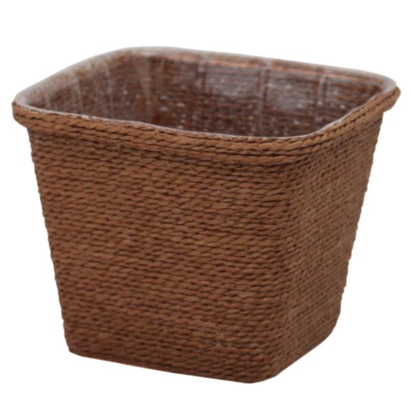 ペーパーロープバスケット D4 ブラウン 160×160×130mm 1ケース100個入 3027-42 カレント フラワー 花用 花篭 籠 角型 24,066円