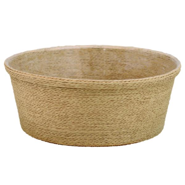 ペーパーロープバスケット L φ27cm キャラメル φ270×110mm 1ケース60個入 3026-88 カレント フラワー 花用 花篭 籠 丸型|包材の蔵 店