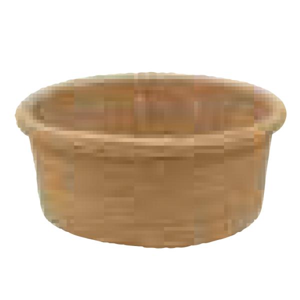 ペーパーロープバスケット S φ12cm キャラメル φ120×50mm 1ケース320個入 3008-48 カレント フラワー 花用 花篭 籠 丸型