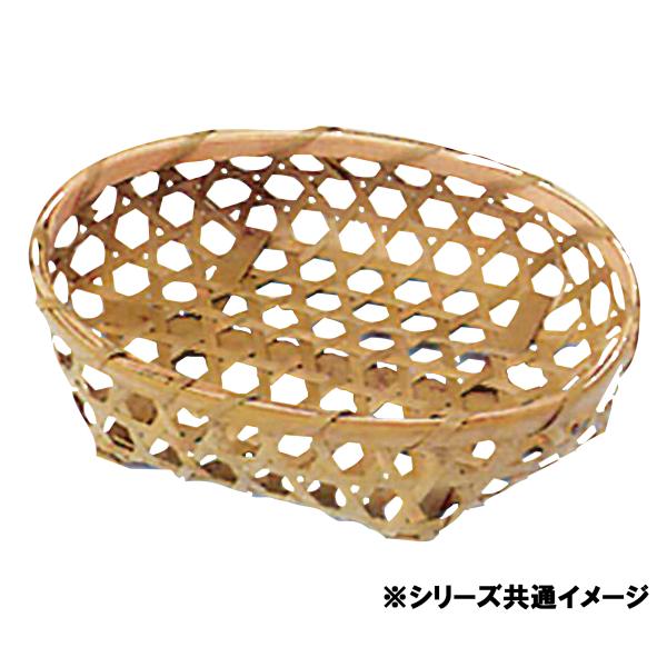 竹篭 BB553-3 170×135×35粍 1容れもの400個入り口・入口 705537 信和 松茸篭 土産物用