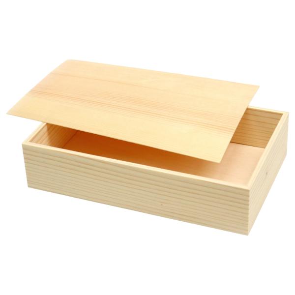 奈良吉野杉折箱1.5合 のせ蓋付 197×121×45(39)粍 1容れもの120枚入 1070000000530 1070000000532