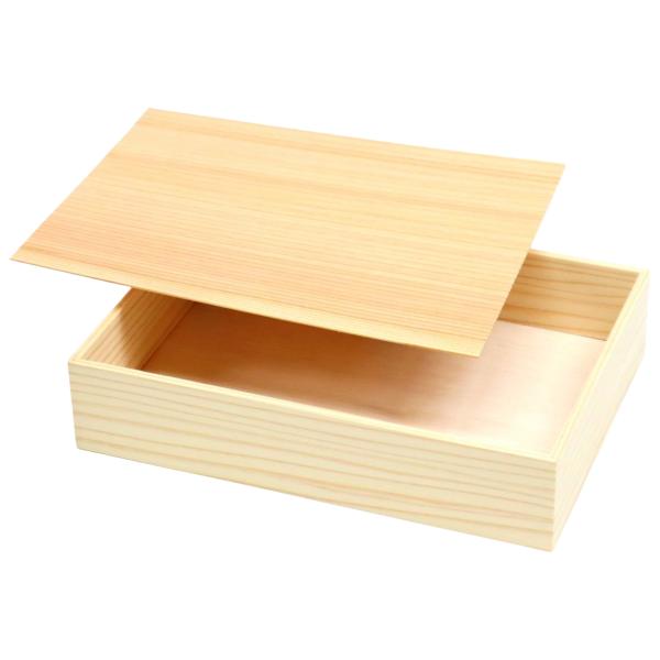 奈良吉野杉折箱2合 のせ蓋付 211×151×45(39)mm 1ケース160枚入 1070000000540 1070000000542