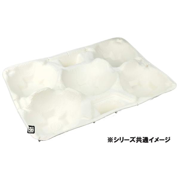 モウルドトレイ Q瓜 5H 白 445×305粍 1容れもの50枚入 030125 日本モウルド加工 瓜御盆