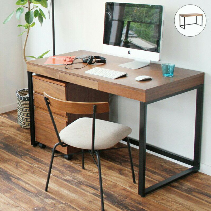 証券業界 Walnut Desk ウォールナットデスク 幅120糎奥ふかさ60糎高さ72.5糎 T-2314BR 赤銅色 精神的な統合品 【代引・日にち任じる・とり止める不可・北海道沖縄離島送りとどける不可】-FK-