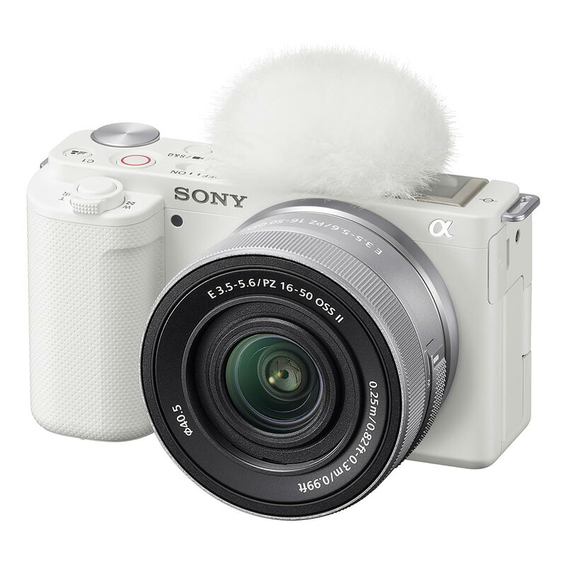 【楽になることの上場会社組織】 SONY ソニー 鏡鑑受け答え一眼写真機 VLOGCAM ZV-E10K (W) パワーズームレンズキット 白いこと JAN:4548736166929 【代引っ張ること払い渡し不可】【北海道沖縄離島送りとどける不可】-FC-