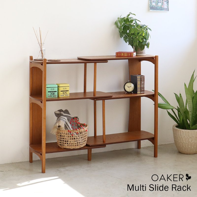 【安心の上場企業】 市場 OAKER Multi Slide Rack マルチサイドラック スライドラック R-3896BR 組立品 JAN:4983043389607 【代引・日時指定・キャンセル不可・北海道沖縄離島配送不可】-FK-|hows 店