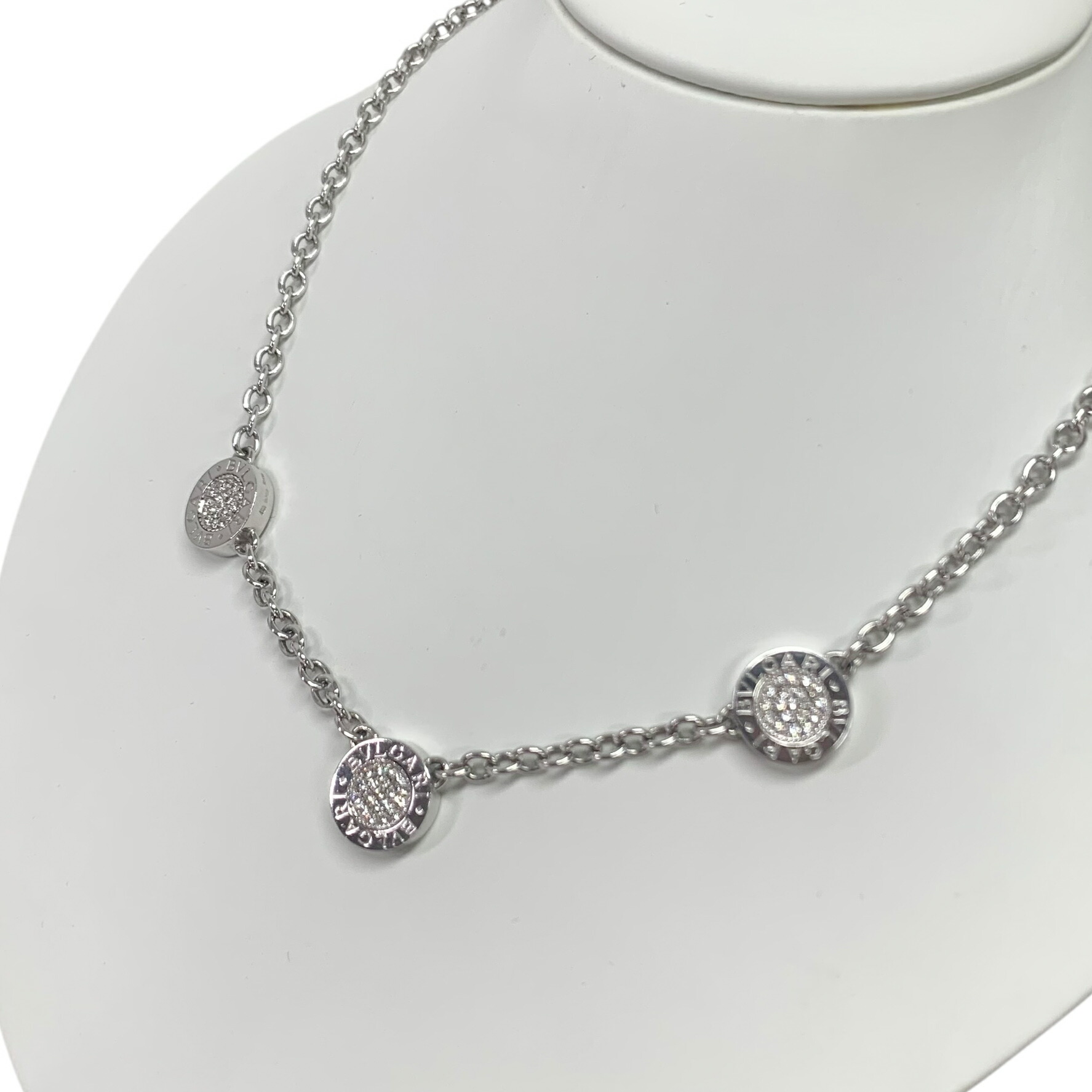 楽天市場】ブルガリ【BVLGARI】750K18WGパヴェダイヤ/オニキスブルガリ