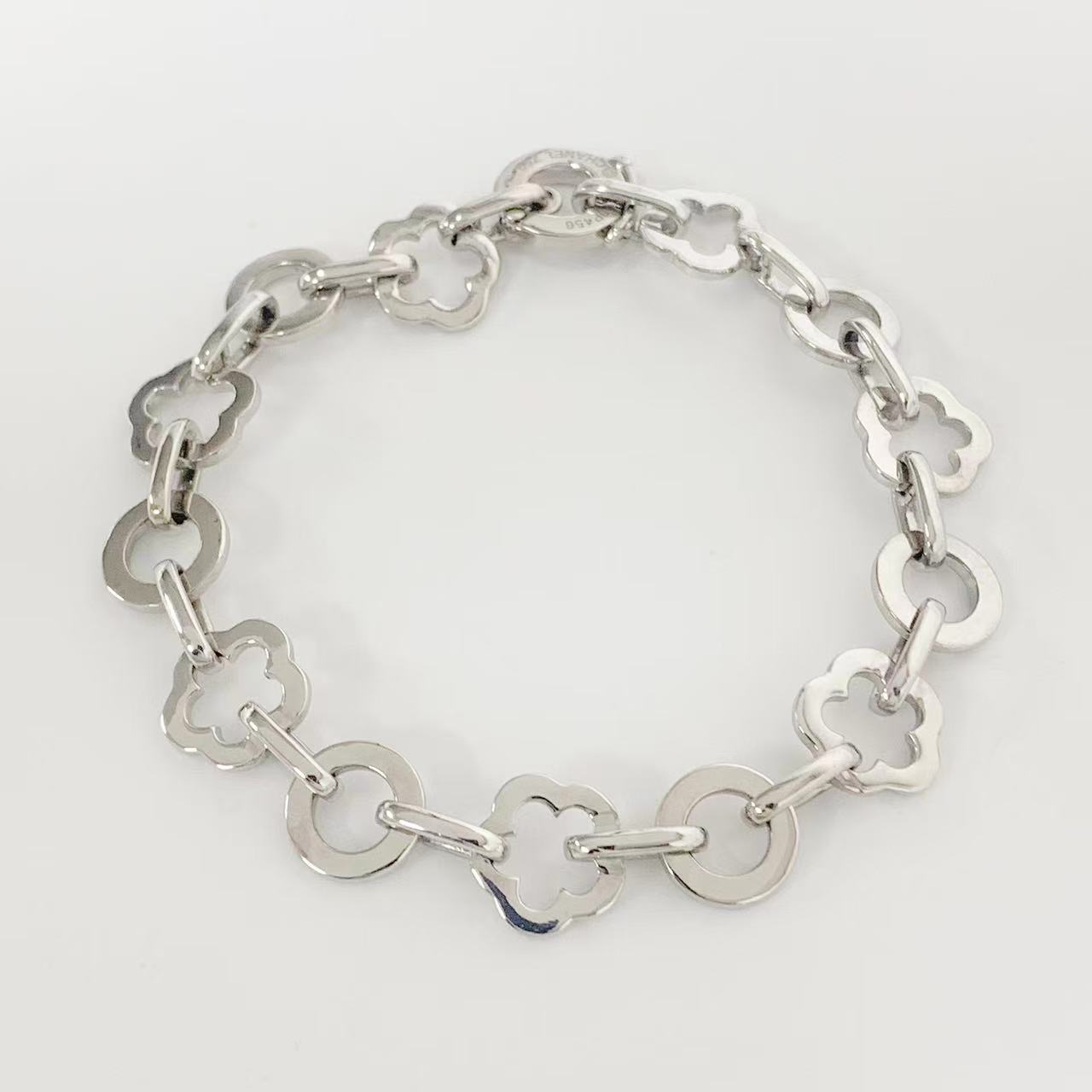 【中古】CHANEL シャネル ブレスレット カメリア K18WG