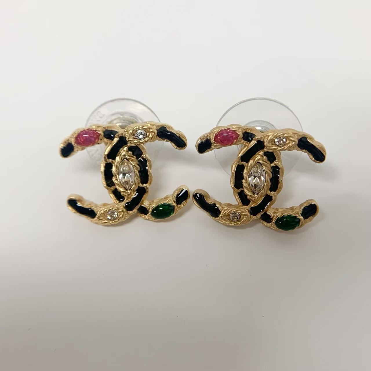 楽天市場】美品 CHANEL シャネル ピアス ココマーク ピンククリア