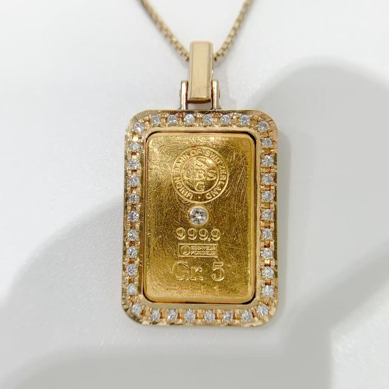 【中古】CORUM コルム ダイヤモンド ネックレス K24YG×K18YG イエローゴールド|宝蔵shop