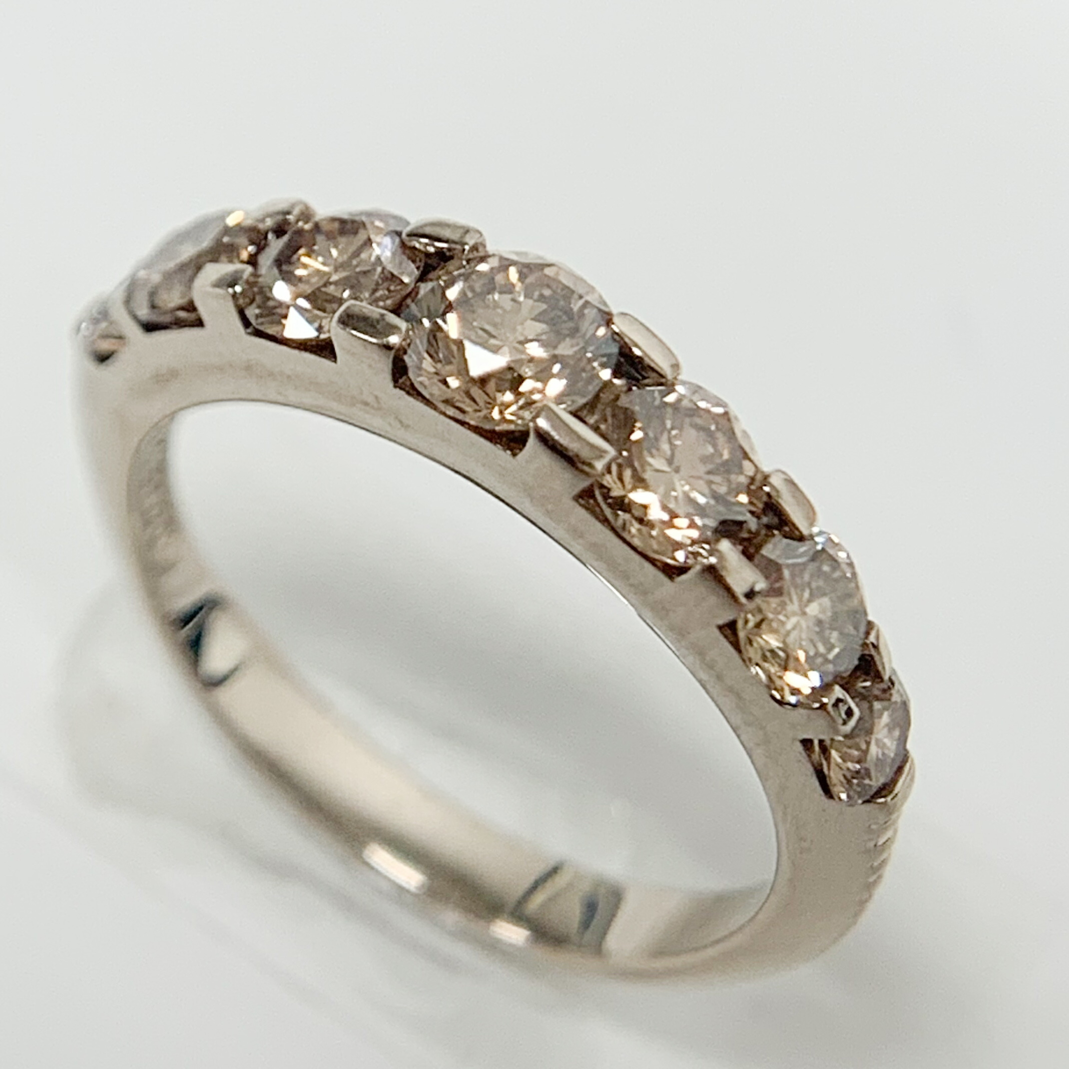 【SH29738】値下げ交渉あり～カシケイ K18PG/WG ブラウンダイヤモンド メランジェ リング 0.85ct 11⁄4〜11⁄11 お買い物マラソン ポイント最大5倍