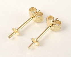 K18ピアス金具（直結タイプ）