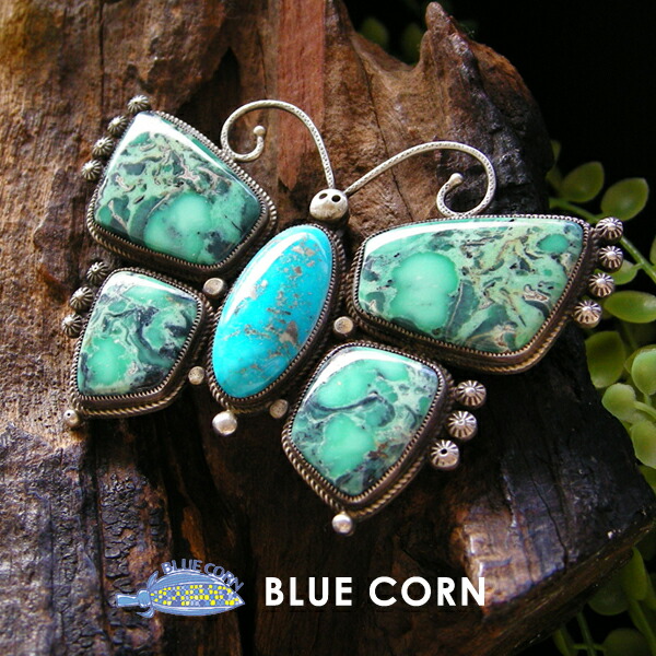 CALVIN MARTINEZ ペンダントヘッド/ インディアンジュエリー Navajo Calvin Martinez Kingman Turquoise Naja Pendant - 練馬