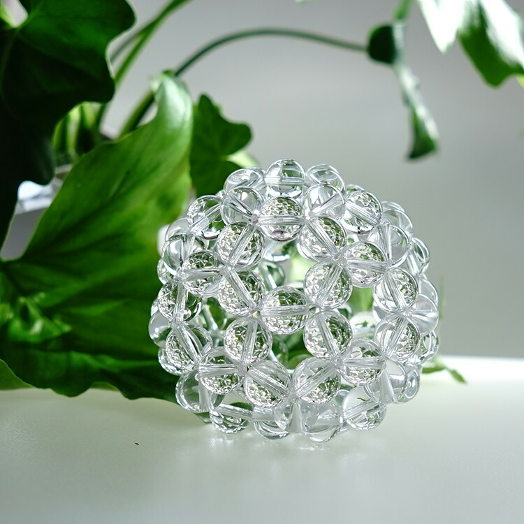 天然石アメジストバッキーボール/フラーレン構造