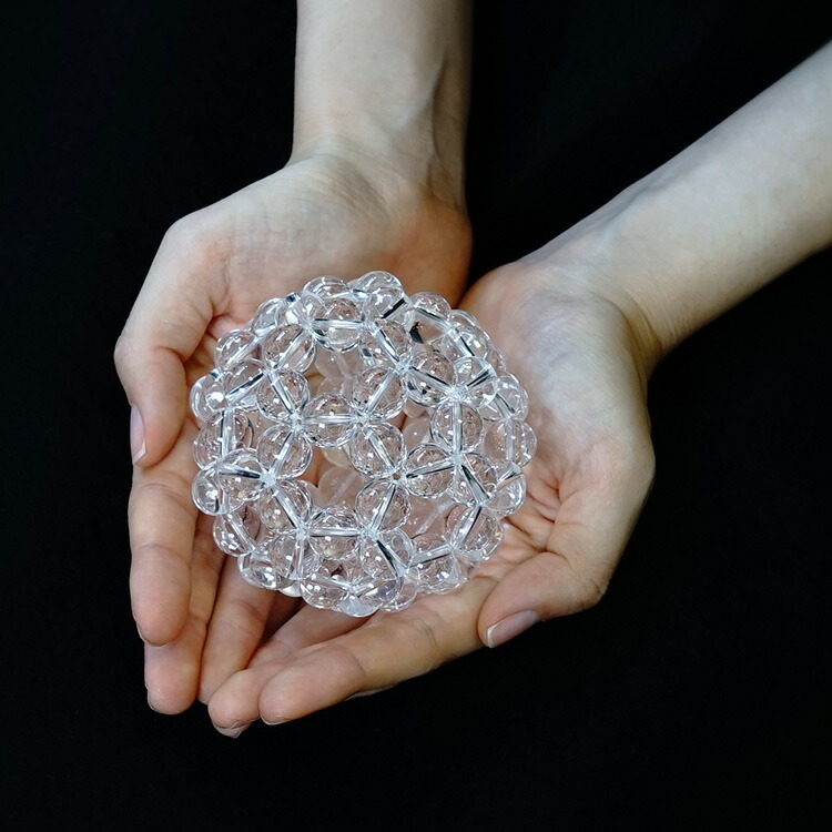 神聖幾何学 フラーレン 水晶 高品質 AAA 12ミリ水晶 【最強のパワーが