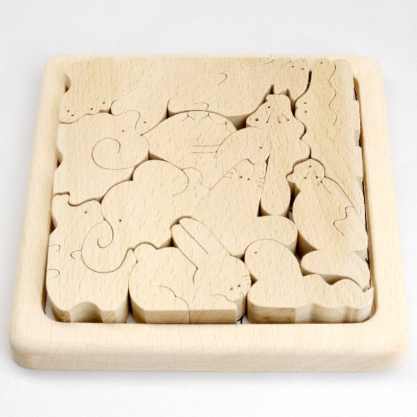 動物パズル組み木 Magife】 どうぶつ木組みパズル全12種 | Atelier 3156
