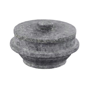 石焼釜 (石 蓋付 ) 補強リング無 長水 遠赤 20cm|スタイルキッチン