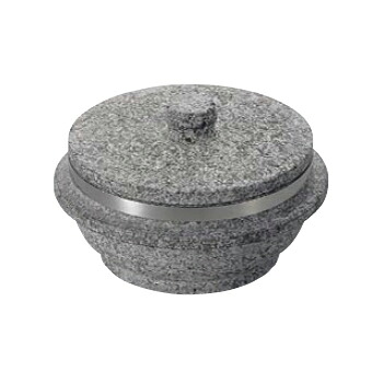 石焼釜 （石 蓋付 ） 補強リング付 長水遠赤 24cm｜スタイルキッチン 17,162円