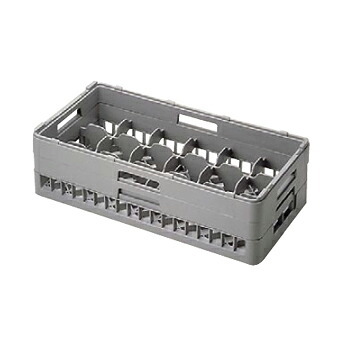 グラスラック HG-18-155 18仕切りハーフサイズBK