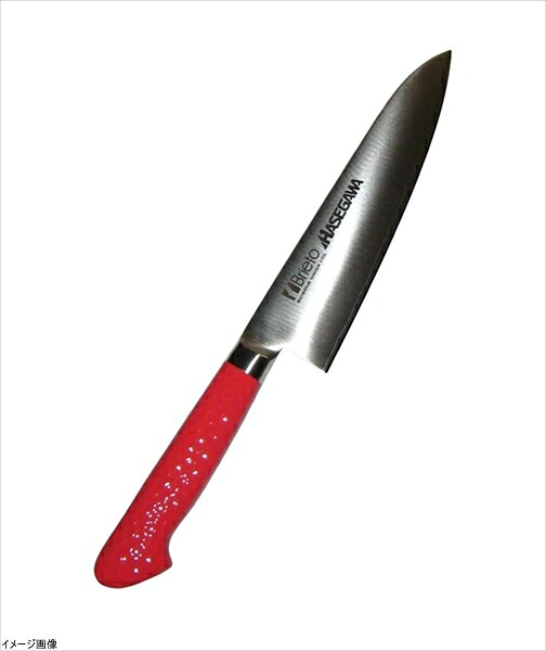 ハセガワ 抗菌カラー庖丁 牛刀 18cm レッド MGK-18