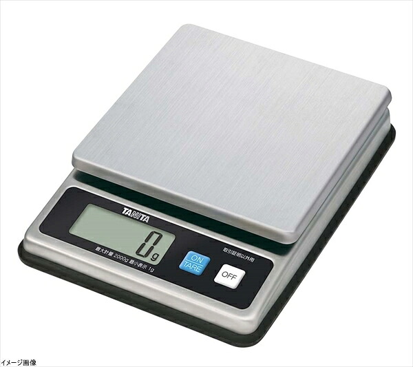 タニタ デジタルスケール(取引証明以外用) 2kg ステンレス KW-1458-SS 10,098円