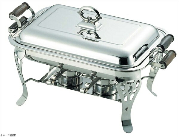 YUKIWA16  ステンレスステール18-8   角チェーフィングスタンド YUKIWA16 ステンレスステール18-8 角チェーフィングスタンド UK 18-8