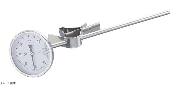 片力商事 斜面式スライドホルダー付寸胴鍋用温度計 簡易防水型 PYS-400