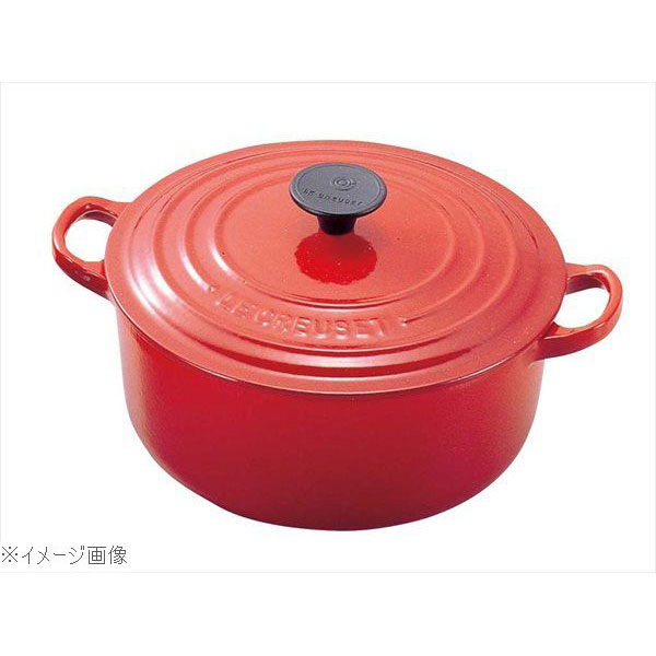 ル・クルーゼ トラディション ココットロンド 18cm 2501−18-0(ステンレス)6 チェリーレッド