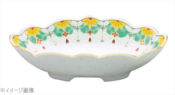 アルセラム強化食器 錦瓔珞楕円向付 ＥＣ２－６１