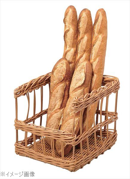 樹脂フランスパンスタンド 前開き 茶 大 ９１－１０９Ｂ