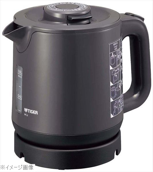 楽天市場】タイガー PTQ-A100 HS 蒸気レス電気ケトル スレートグレー