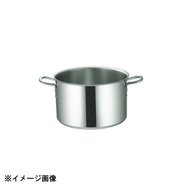 本間製作所 IHマエストロ 3層鋼クラッド半寸胴鍋 24cm(7.0L) 本体 012278