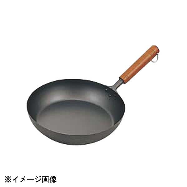 長谷元 HS 純チタン木柄フライパン 26cm 386021|スタイルキッチン