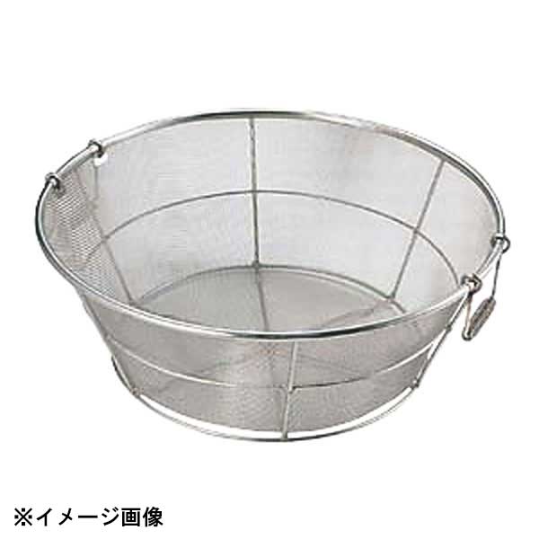 本間冬治工業 18-8底平揚げザル 荒目 60cm 037038