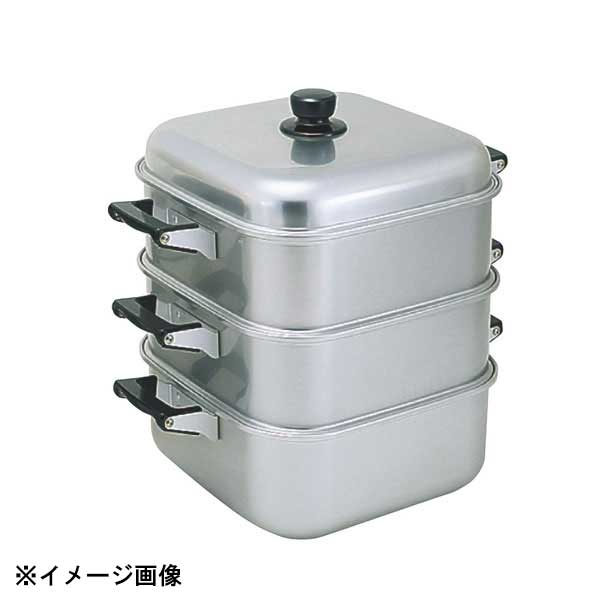 アカオアルミ アカオ アルマイト角蒸器 1重 28cm 045097｜スタイルキッチン
