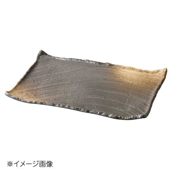 桐井陶器 モデルノ MODERNO 備前吹き枯山水角皿37cm 159-0038