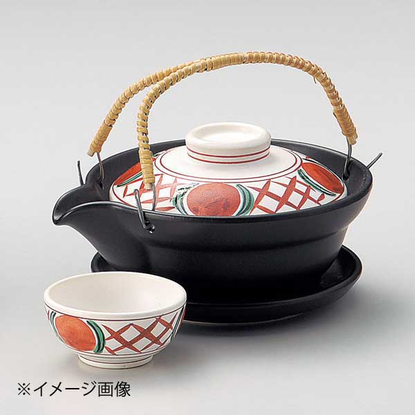 赤絵格子土瓶むし