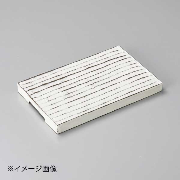 白化粧しのぎ長角皿大