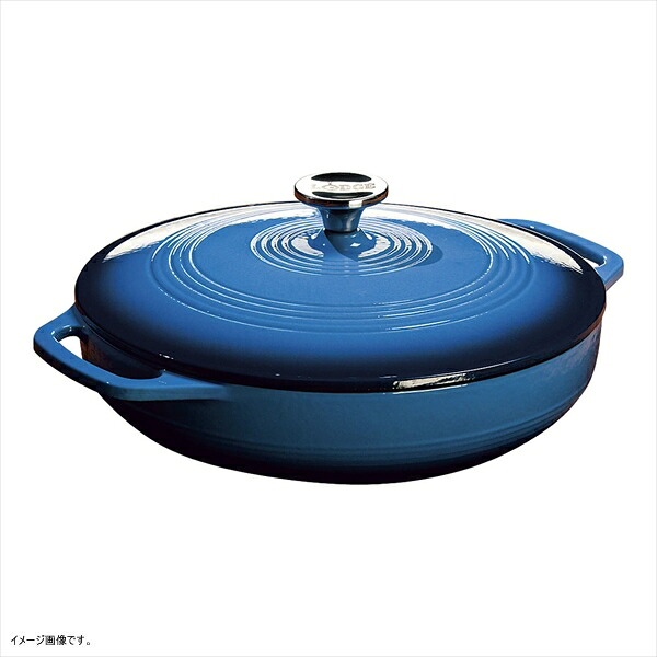 Lodge 3 Quart Caribbean Blue Covered Casserole Dish EC3CC33|スタイルキッチン