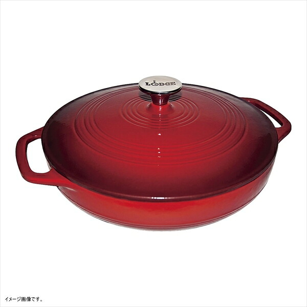 Lodge 3 Quart Island Spice Red Covered Casserole Dish EC3CC43|スタイルキッチン