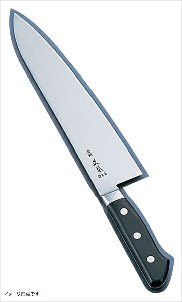 正本 ハイパーモリブデン鋼 ツバ付牛刀 (両刃)18cm｜スタイルキッチン