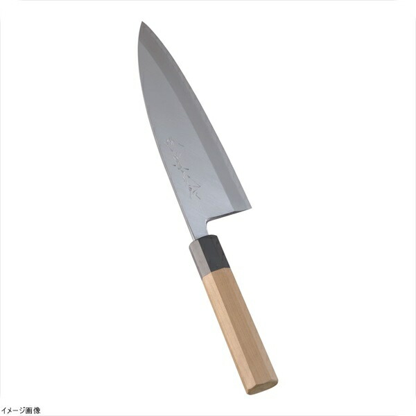堺實光 紋鍛 出刃庖丁（片刃） １９．５ｃｍ