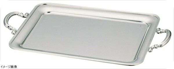 ＵＫ（18-8ステン）Ｂ渕角盆 ３８インチ（手無）